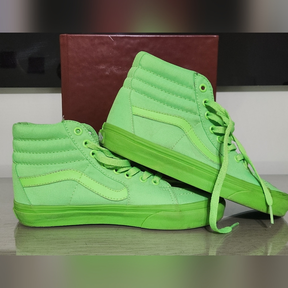 Vans Neon Green Sk8-hi - Picture 3 of 8